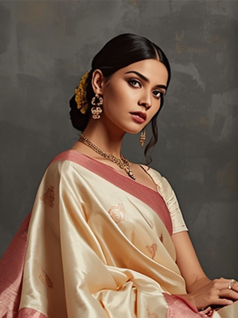 Printed Tussar – view 3