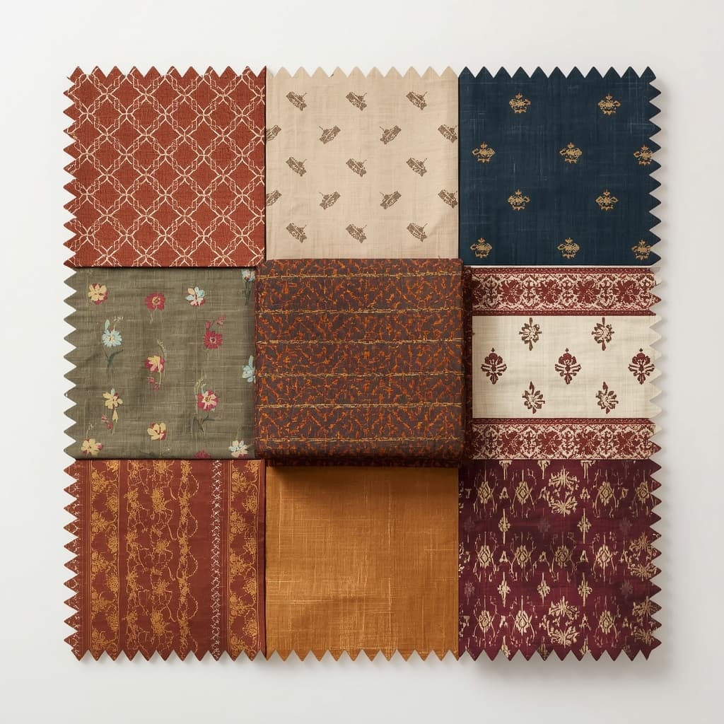 Geometric and floral woven pattern — GulSaaz design language